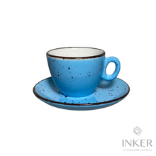 Load image into Gallery viewer, Cappuccino Cups 17cl - Luna - Iris Dots (set of 6 pieces)