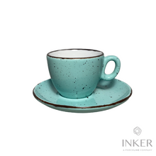 Load image into Gallery viewer, Cappuccino Cups 17cl - Luna - Iris Dots (set of 6 pieces)