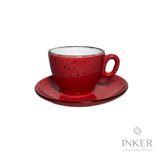 Load image into Gallery viewer, Cappuccino Cups 17cl - Luna - Iris Dots (set of 6 pieces)