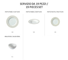 Carica l'immagine nel visualizzatore di Gallery, Leilani - linea Athena - servizi completi - Porcellana - Royal Porcelain