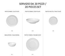 Carica l'immagine nel visualizzatore di Gallery, Bianco - linea Gong - servizi completi - Porcellana - Royal Porcelain