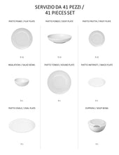 Carica l'immagine nel visualizzatore di Gallery, Bianco - linea Gong - tazza caffè con piatto (set da 6 pezzi) - Porcellana - Royal Porcelain