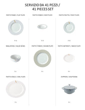 Carica l'immagine nel visualizzatore di Gallery,  Mirage Mirror - linea Athena - tazza the con piatto (set da 6 pezzi) - Porcellana - Royal Porcelain