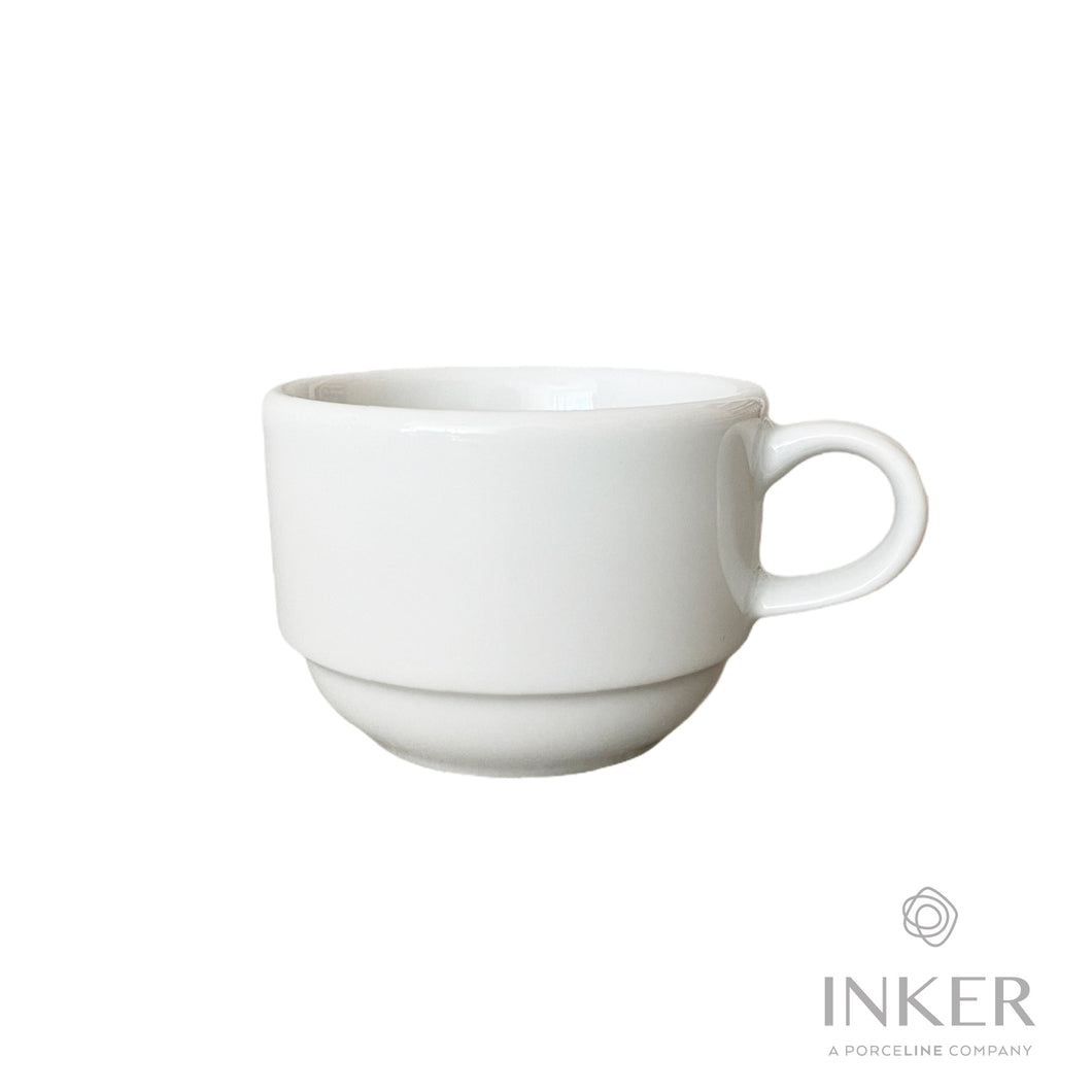 INKER - Tazze da Caffè Espresso 9cl - linea Selena - Porcellana (set da 6 pezzi)
