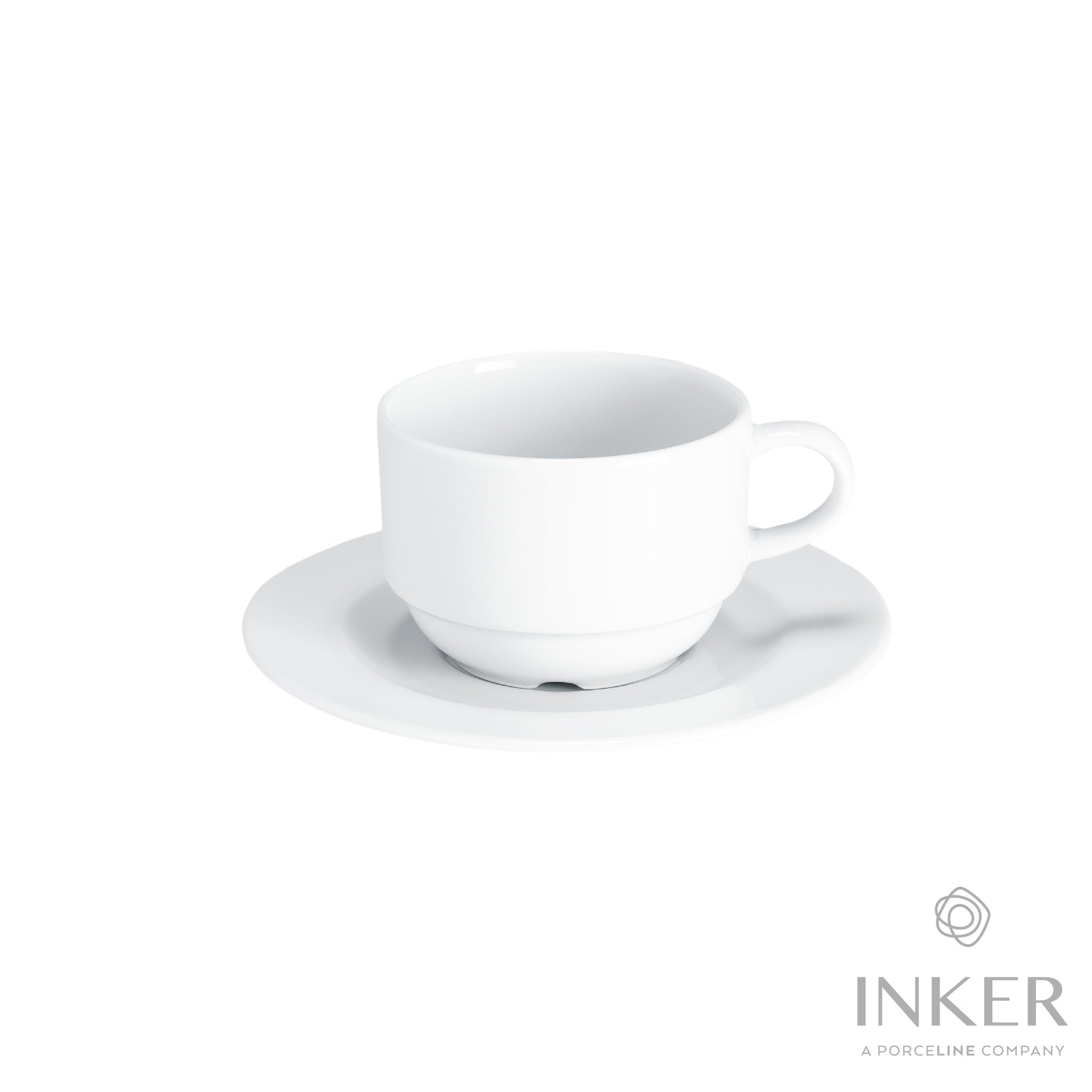 INKER - Tazze da Cappuccino 18cl - linea Selena - Porcellana (set da 6 –  Cersal
