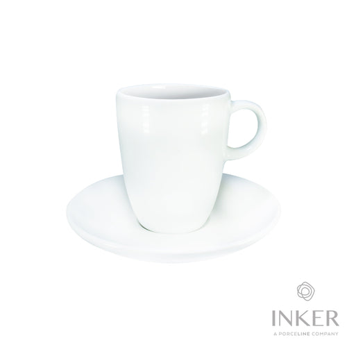 INKER - Tazze da Cappuccino 19cl - linea New High - Porcellana (set da 6 pezzi)