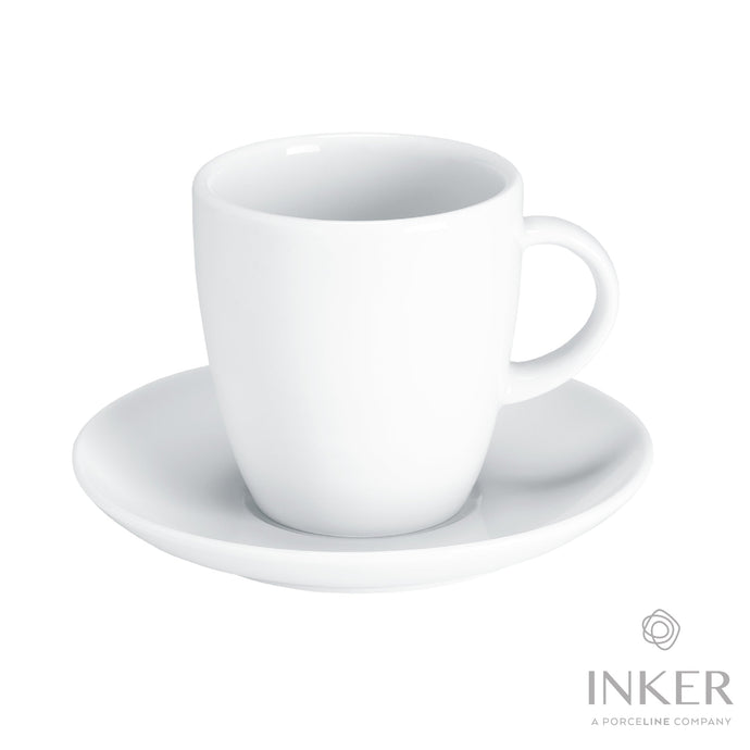 INKER - Tazze da Colazione 33cl - linea New High - Porcellana (set da 6 pezzi)