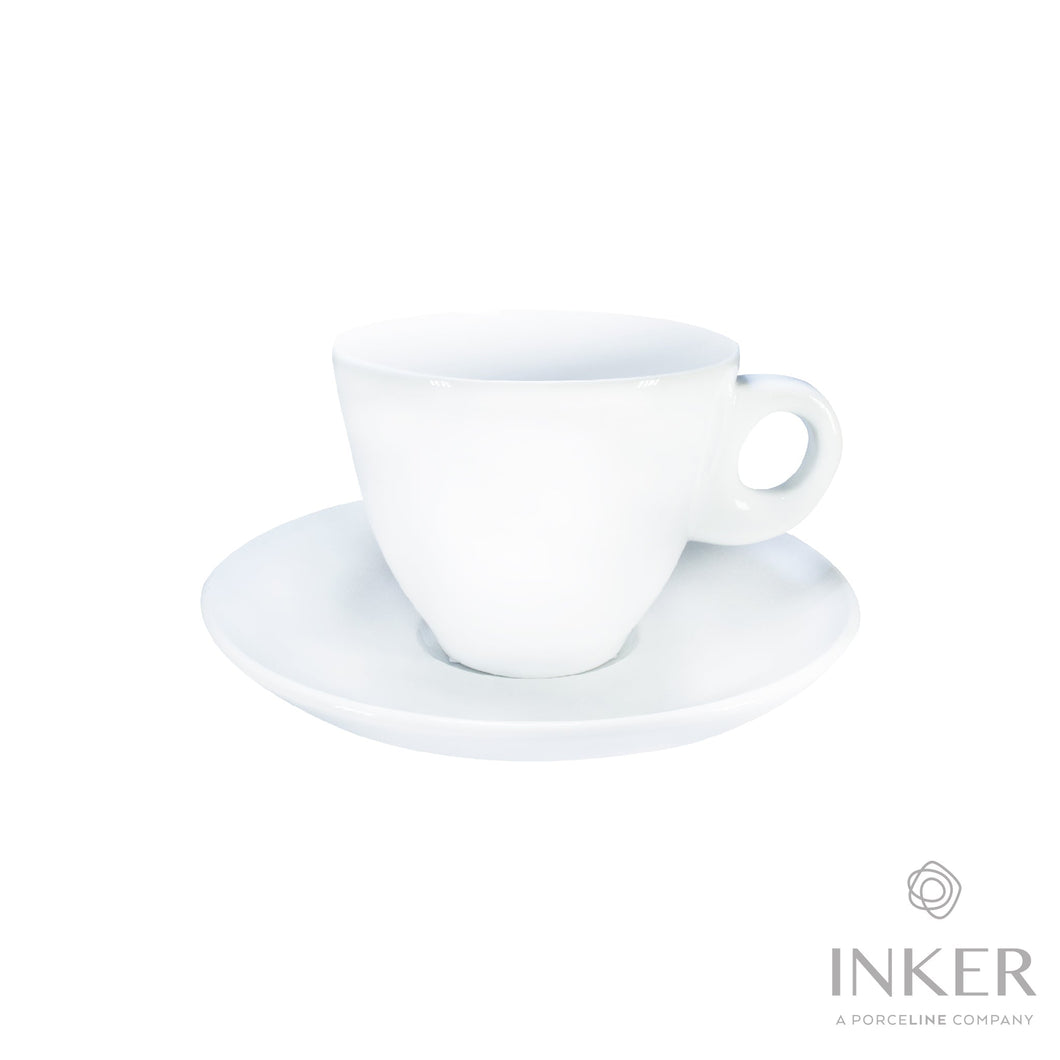 INKER - Tazze da Cappuccino 16cl - linea Ines - Porcellana (set da 6 pezzi)