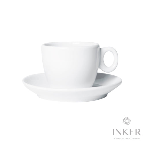 INKER - Tazze da Cappuccino 16.5cl - linea Gaby - Porcellana (set da 6 pezzi)