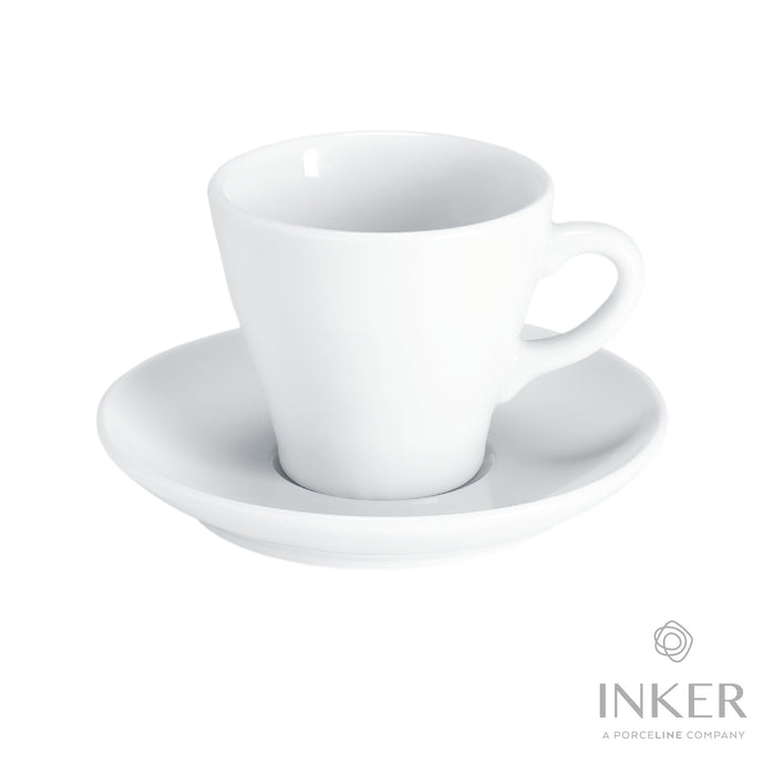 INKER - Tazze da Cappuccino 17cl - linea Mocca  - Porcellana (set da 6 pezzi)