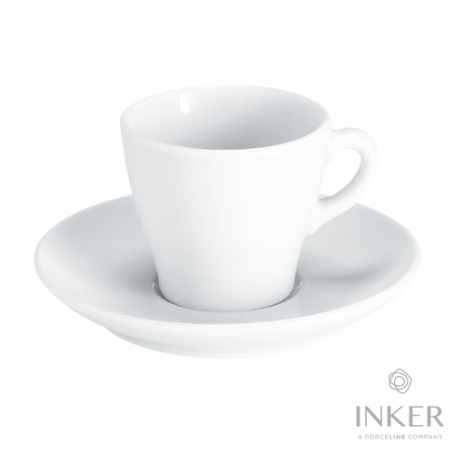 INKER - Tazze da Colazione 28cl - linea Mocca - Porcellana (set da 6 pezzi)