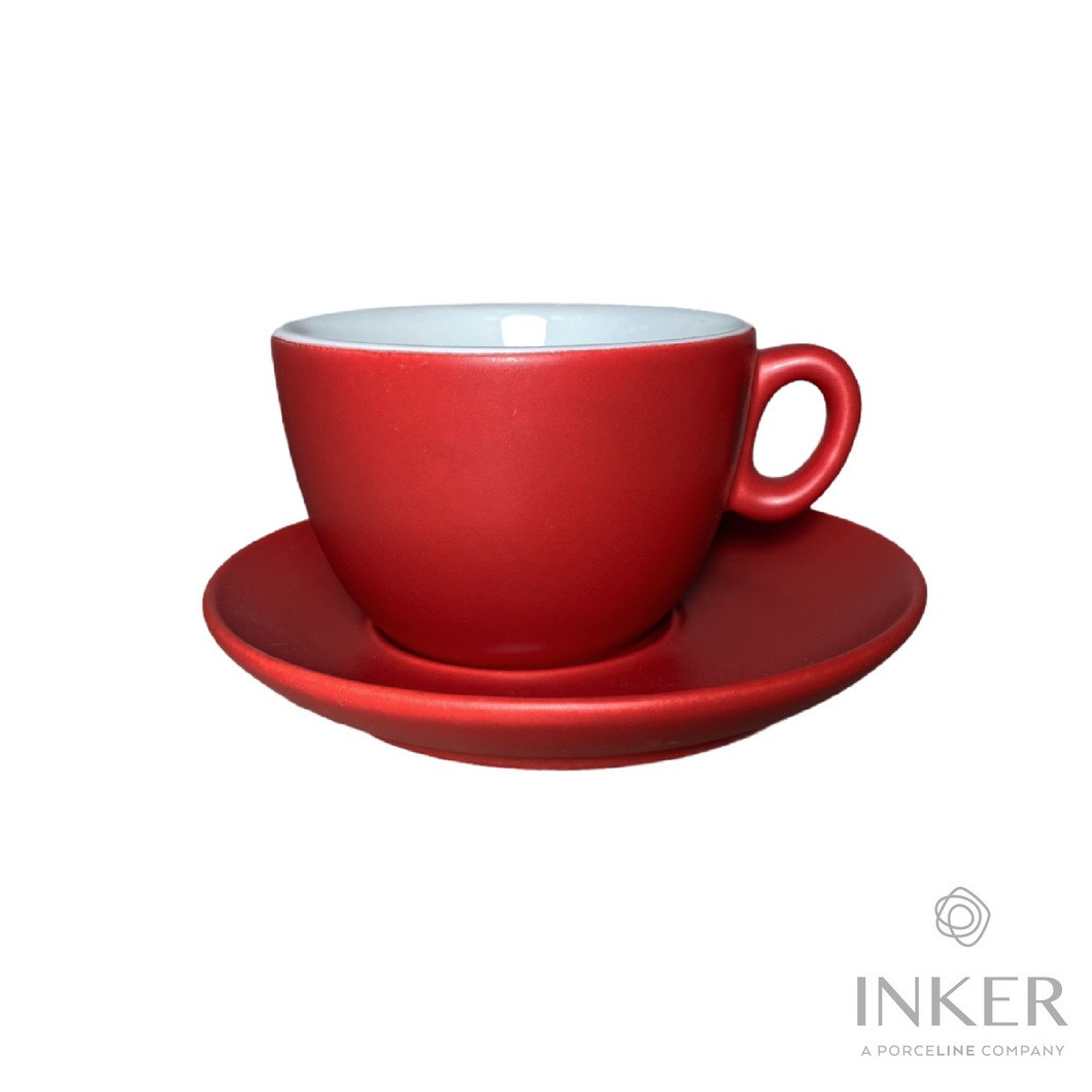 INKER - Tazze da Espresso / Cappuccino / The / Colazione - linea Luna - Porcellana - opaco / matte in 10 colori (set da 6 pezzi)