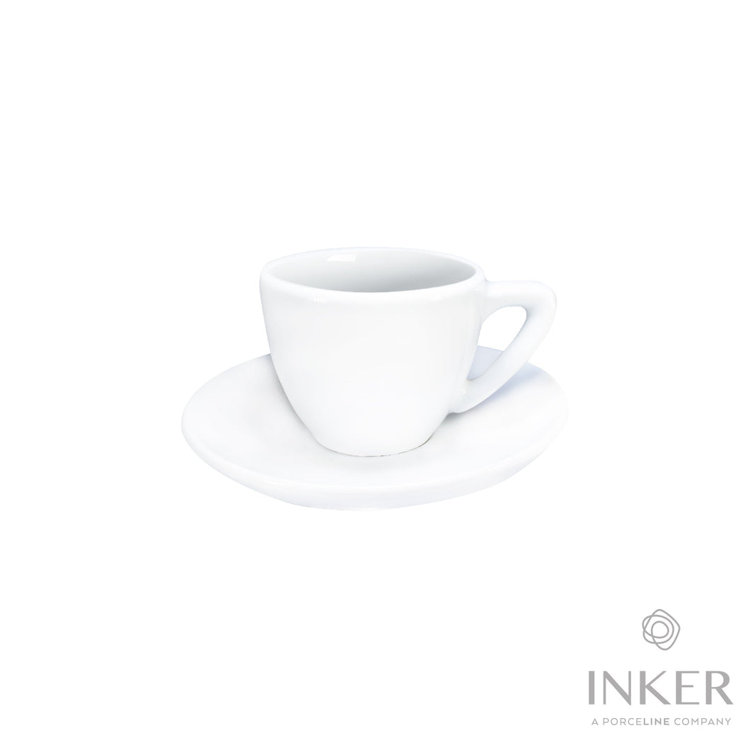 INKER - Tazzine da Caffè Espresso 7cl - linea Lina - Porcellana (set da 6 pezzi)