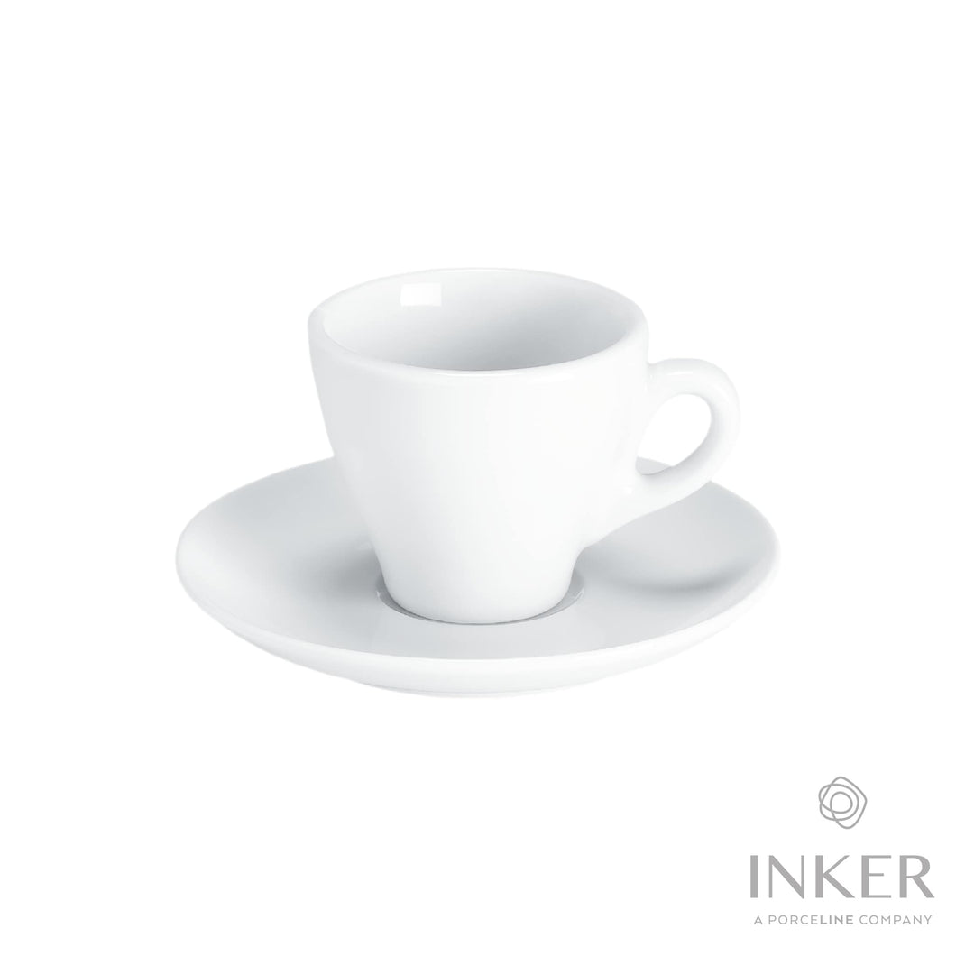INKER - Tazzine da Caffè Espresso 8cl - linea Mocca - Porcellana (set da 6 pezzi)