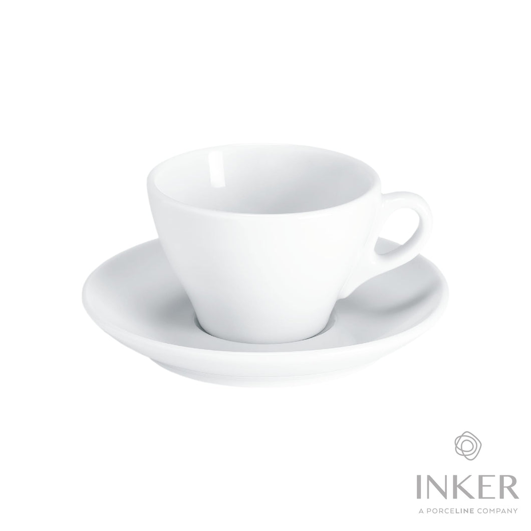 INKER - Tazze da Cappuccino 15cl - linea Mocca - Porcellana (set da 6 pezzi)