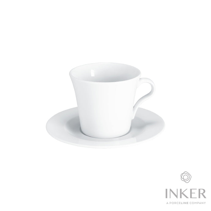 INKER - Tazze da Cappuccino 20cl - linea Giorgia - Porcellana (set da 6 pezzi)
