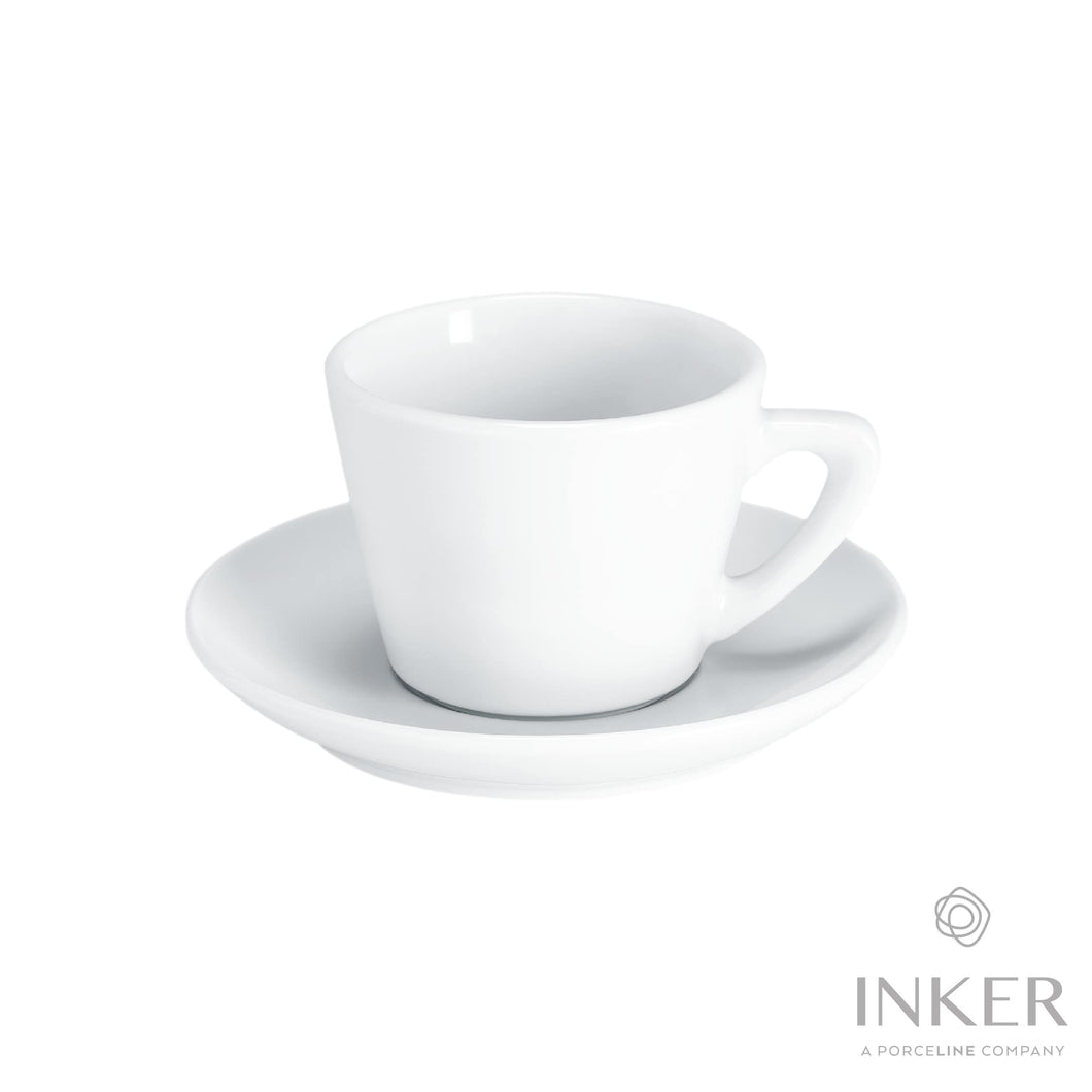 INKER - Tazze da Cappuccino 19cl - linea Carla - Porcellana (set da 6 pezzi)