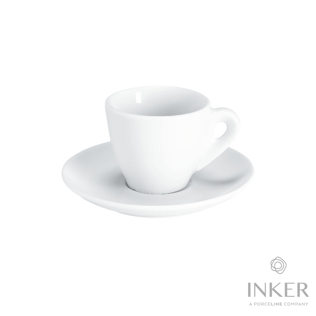 INKER - Tazzine da Caffè Espresso 6cl - linea Tina - Porcellana (set da 6 pezzi)