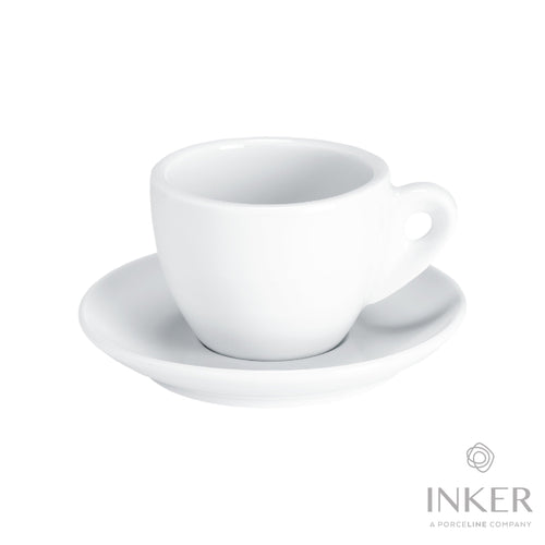 INKER - Tazze da Cappuccino 18cl - linea Tina - Porcellana (set da 6 pezzi)