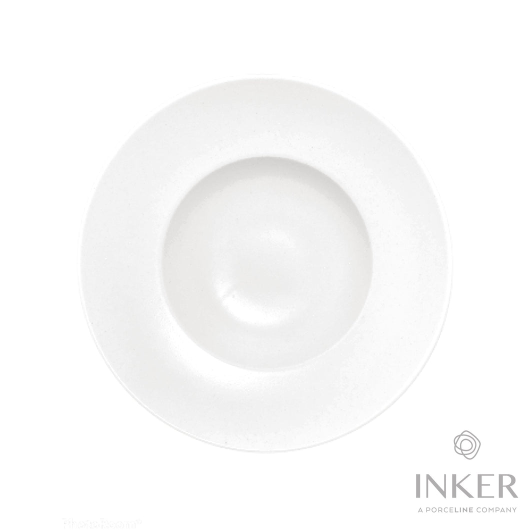 INKER - Piatto da pasta 26 cm - linea Coupe - Porcellana (set da 6 pezzi)