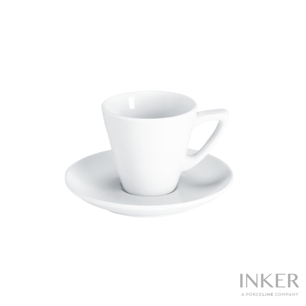 INKER - Tazzine da Caffè Espresso 8cl - linea Ena - Porcellana (set da 6 pezzi)