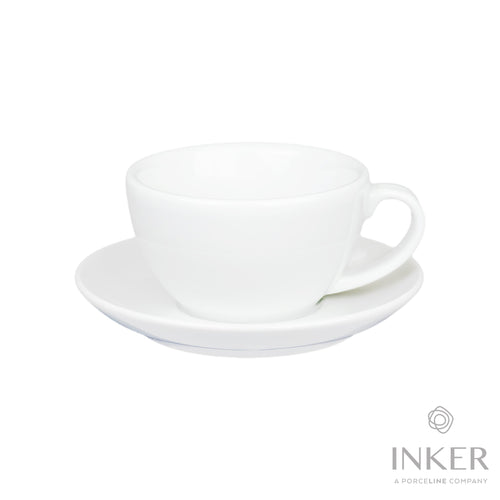 INKER - Tazze da Cappuccino 20cl - linea LatteArt - Porcellana (set da 6 pezzi)