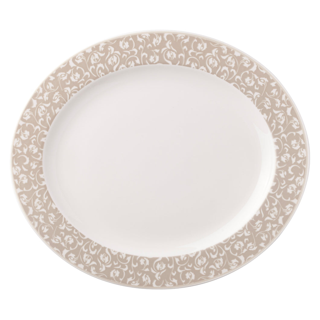  Leilani - linea Athena - piatto portata ovale cm.37,5 - Porcellana - Royal Porcelain