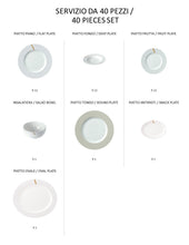 Carica l&#39;immagine nel visualizzatore di Gallery, Mirage Mirror - linea Athena - servizi completi - Porcellana - Royal Porcelain -
