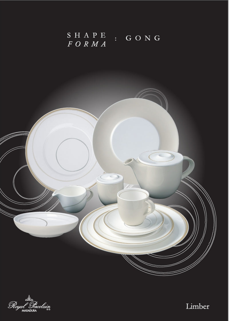 Limber - linea Gong - servizi completi - Porcellana - Royal Porcelain 